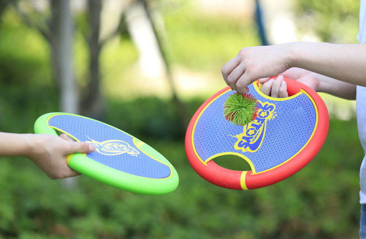 Trampoline Paddle Ball Game