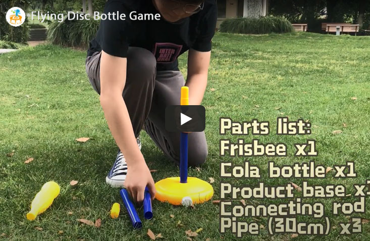 Flying Disc Bottle Ball Game