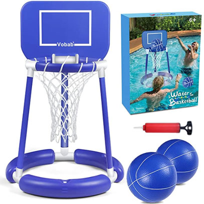 Basketball Game Set in Swimming Pool